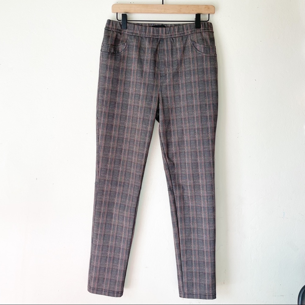 Sanctuary Plaid Legging Pants. Size Large